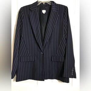A.N.D eawy Navy Pinstripe Blazer M